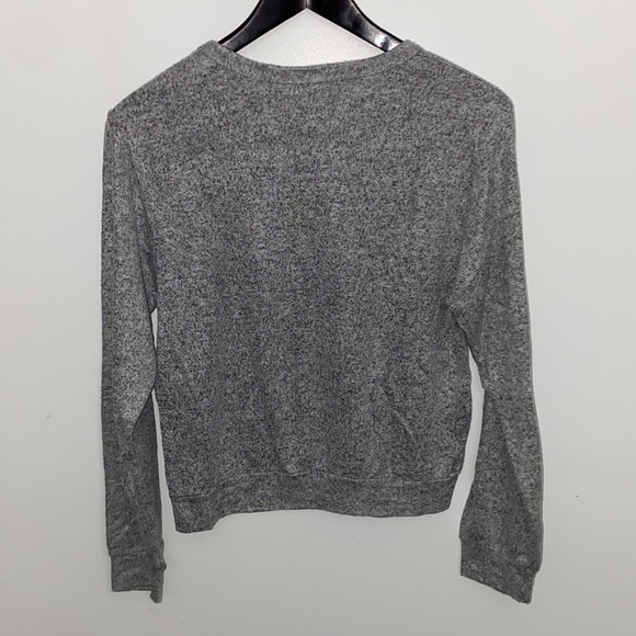 Gaze Heathered Gray Sweater small - Picture 4 of 5